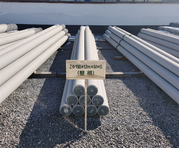 华安190×12米钢筋混凝土水泥电线杆